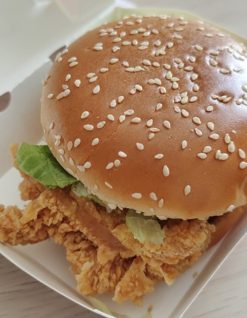 香辣鸡腿堡图片