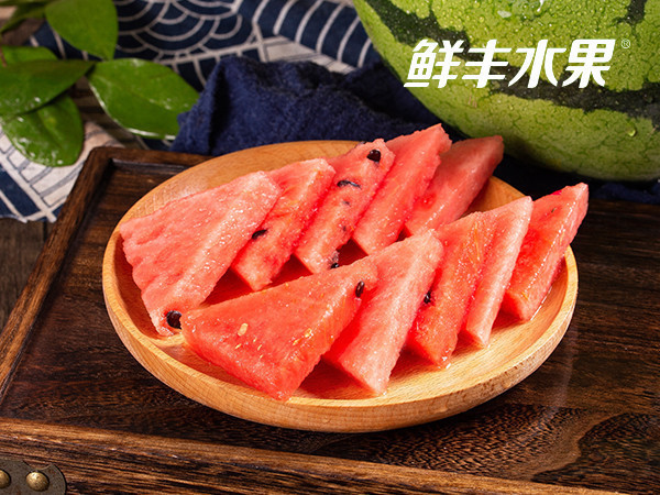 鲜丰玉麒麟西瓜果切不少于图片