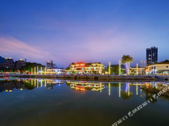 賓悅大酒店金林水鄉旅遊景區名典商旅酒店廣麗酒店望江樓商務酒店來往