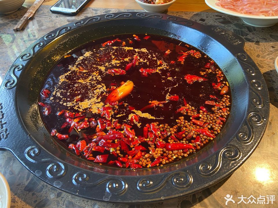 牛油全红锅图片