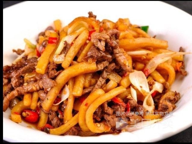 酸萝卜炒黄牛肉图片