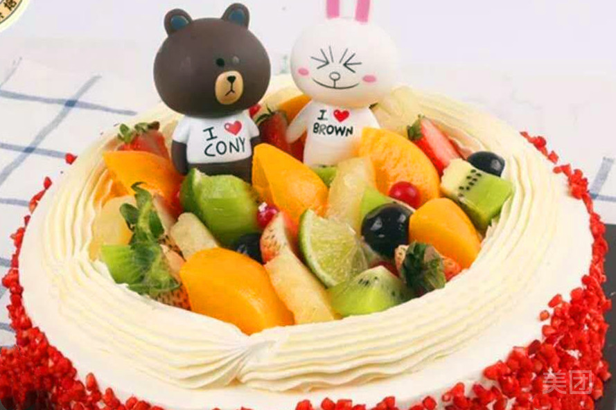 布朗熊水果款图片
