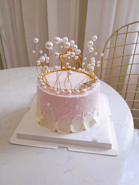珍珠皇冠蛋糕图片