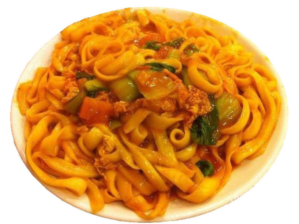 番茄鸡蛋炒刀削图片