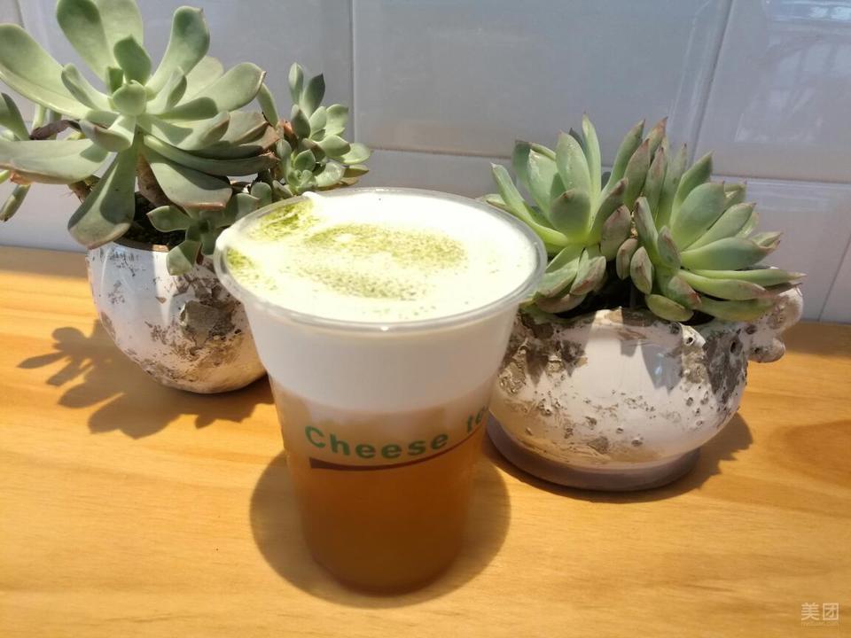 芝士奶霜绿茶图片