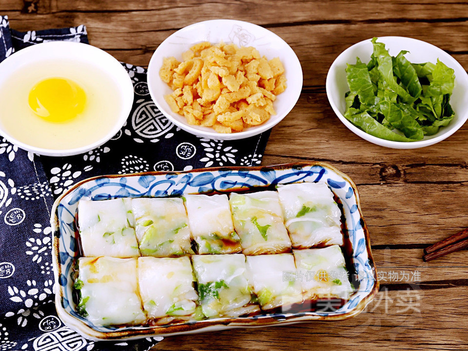 油条酥鸡蛋肠粉图片