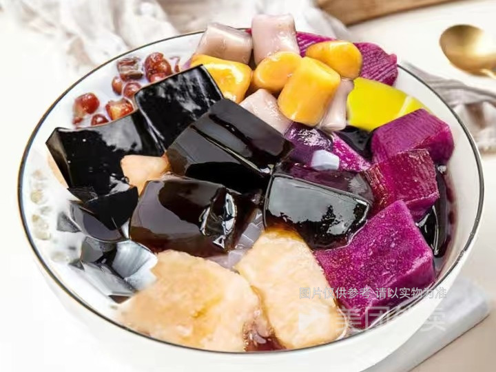 烧仙草水果捞图片