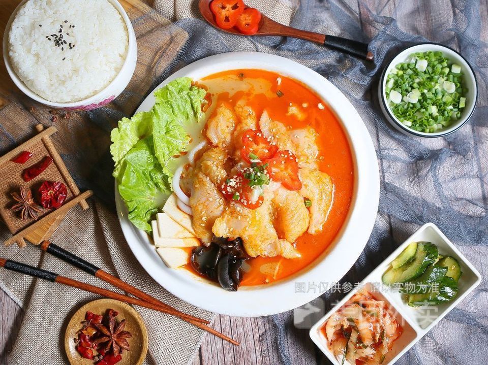 沸腾鱼米饭图片