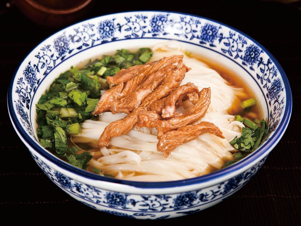 原汤肉丝粉图片