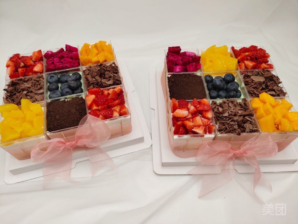 九宫格冰淇淋慕斯蛋糕图片