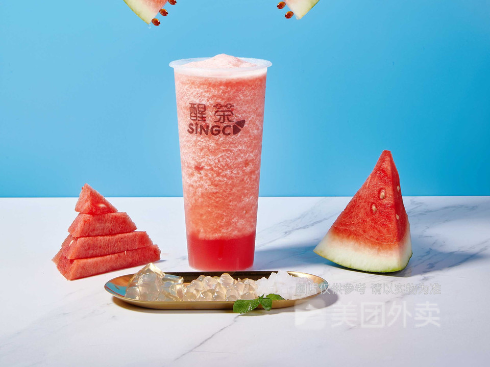 西瓜波波冰图片