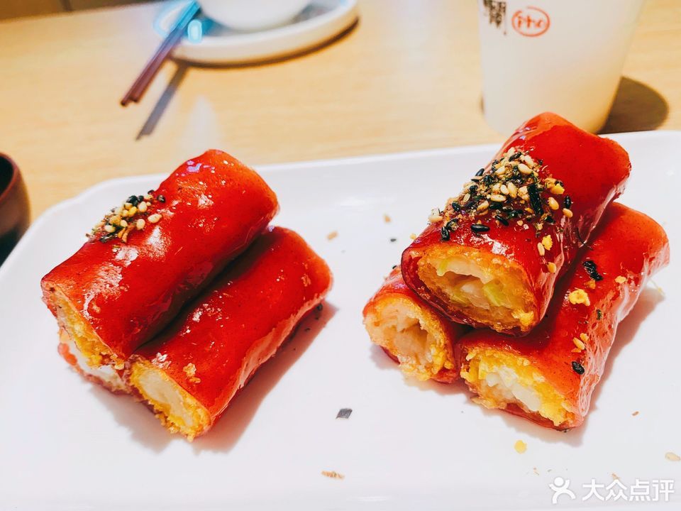 脆脆鲜虾红米肠图片