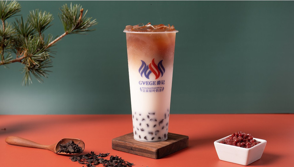 大红袍珍珠奶茶