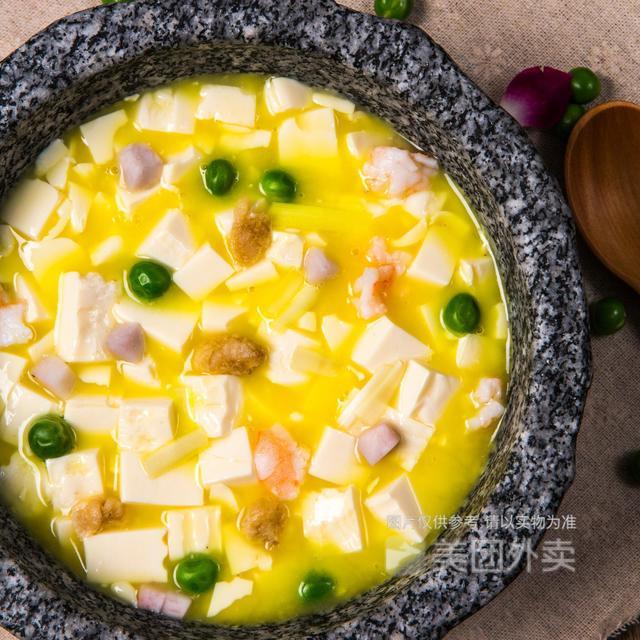 石锅鸡汤豆腐图片