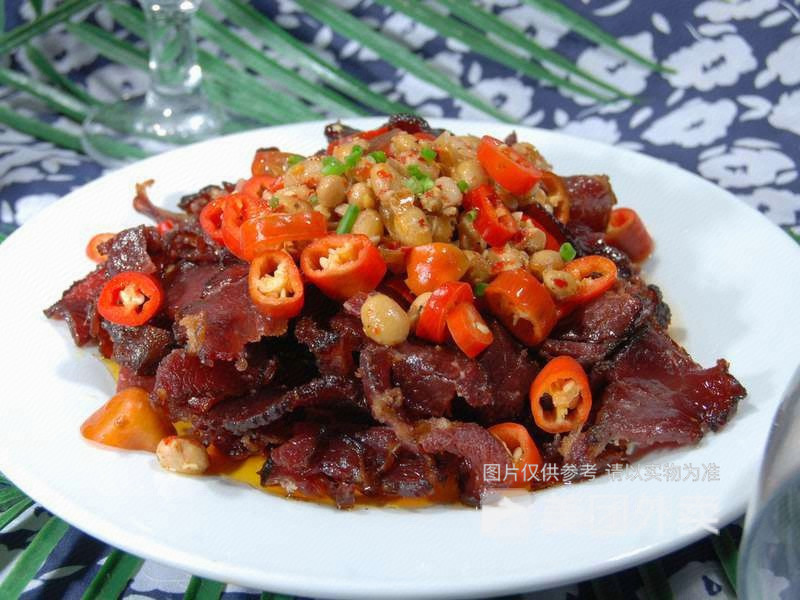 腊八豆蒸腊牛肉图片