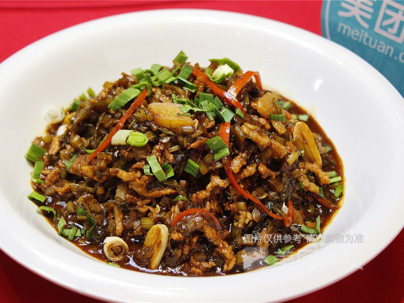 雪菜干子炒肉丝图片