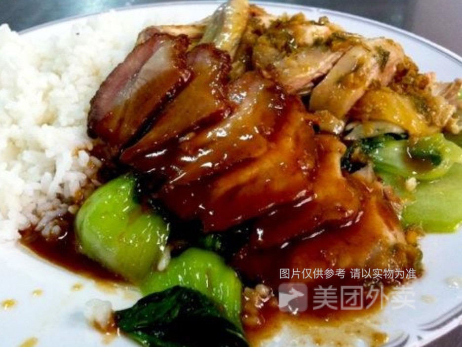 超值猪脚拼牛腩饭图片