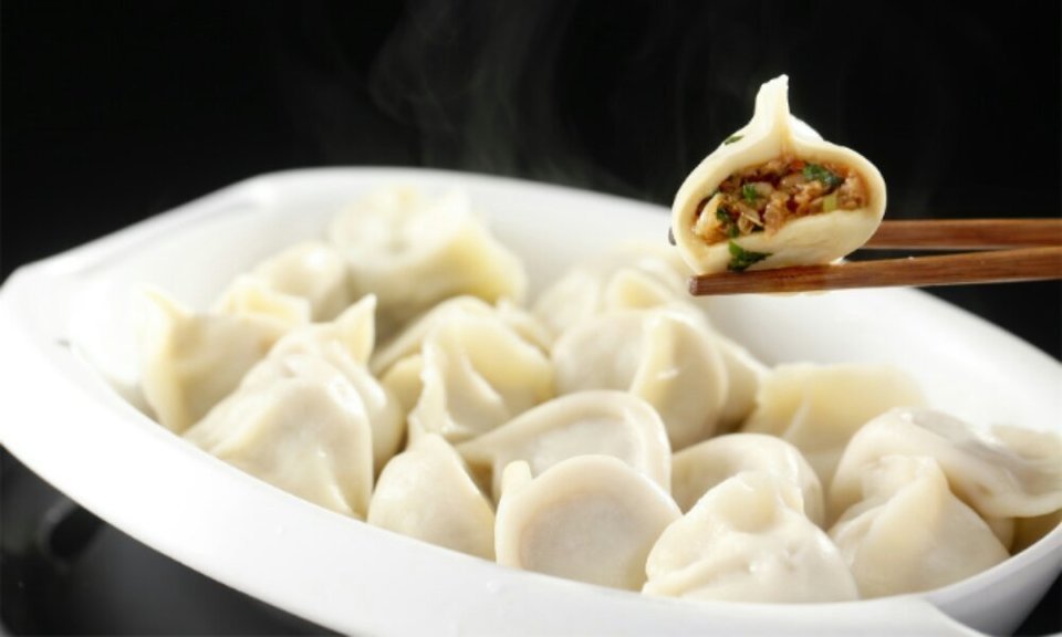 手工虾仁三鲜水饺图片