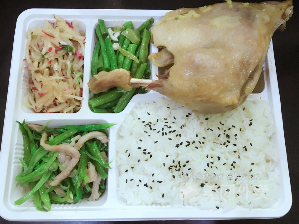 咸鸭腿套餐饭