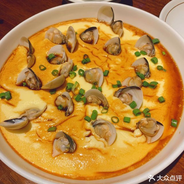 白贝蒸水蛋图片