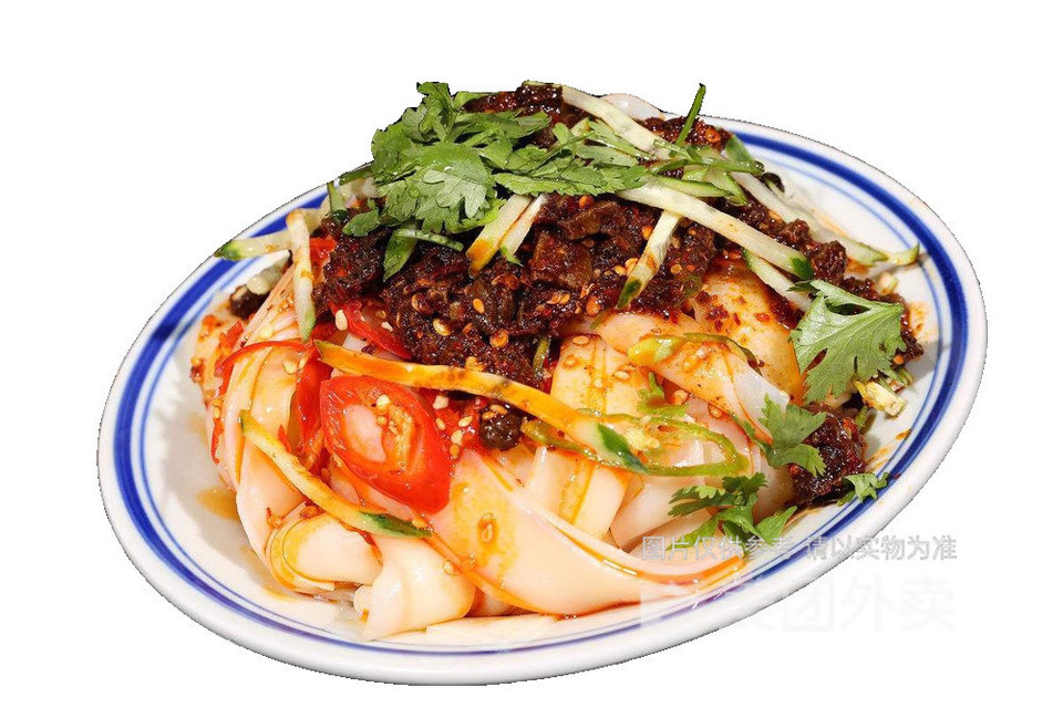 凉皮牛筋面两掺图片