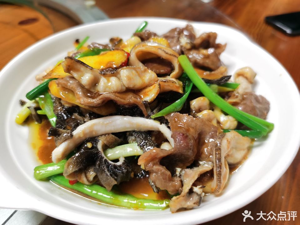 姜葱炒牛杂图片