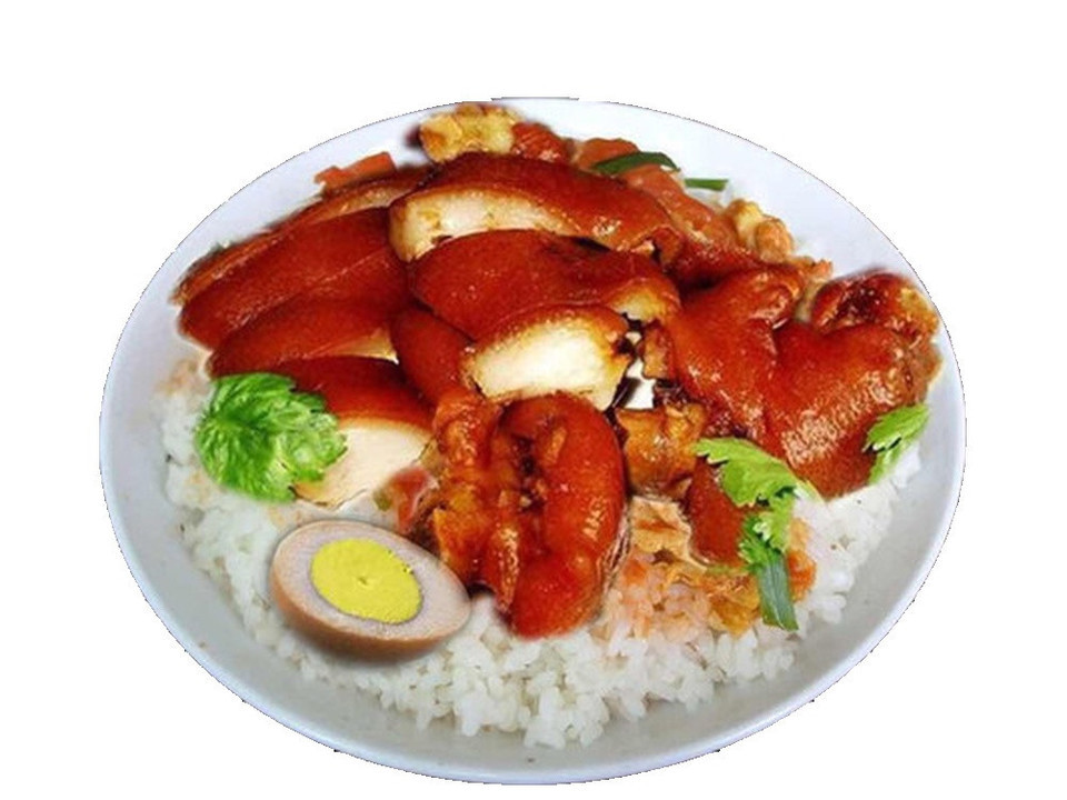 隆江猪肘饭图片