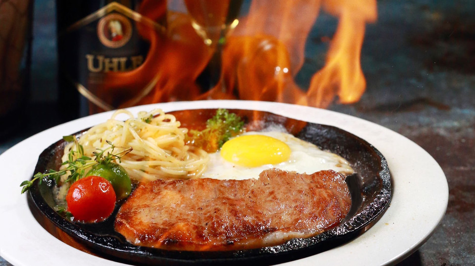 美式火焰牛排图片