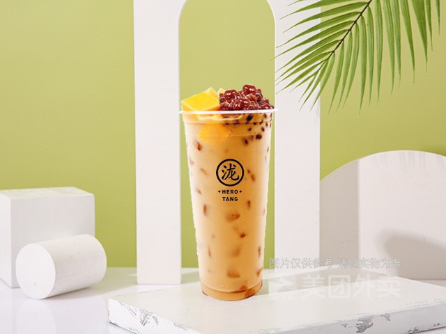 红豆布丁烤奶图片