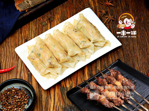 一串一饼十个小卷饼哈西店