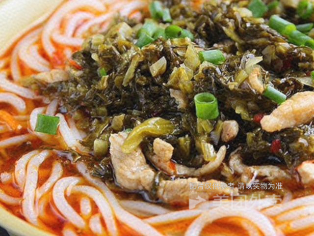 雪菜肉丝粉图片