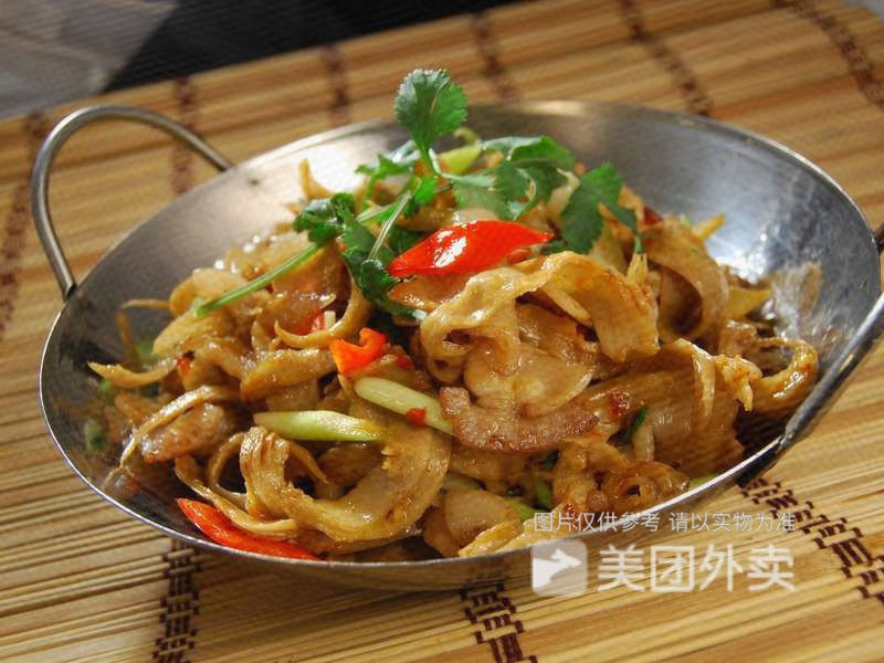 干锅手撕面筋图片