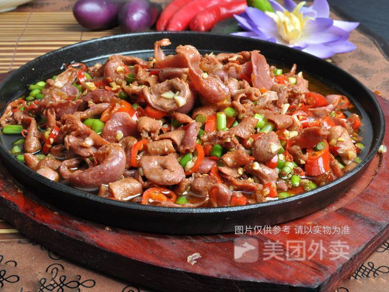 铁板鸡杂图片