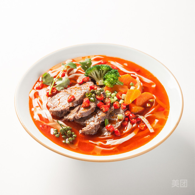 麻辣牛肚面图片