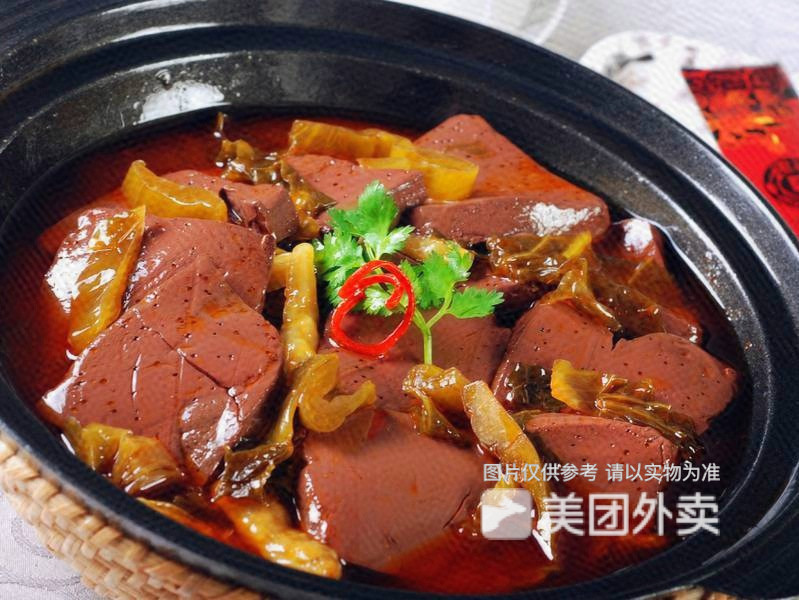泡菜鸭血图片