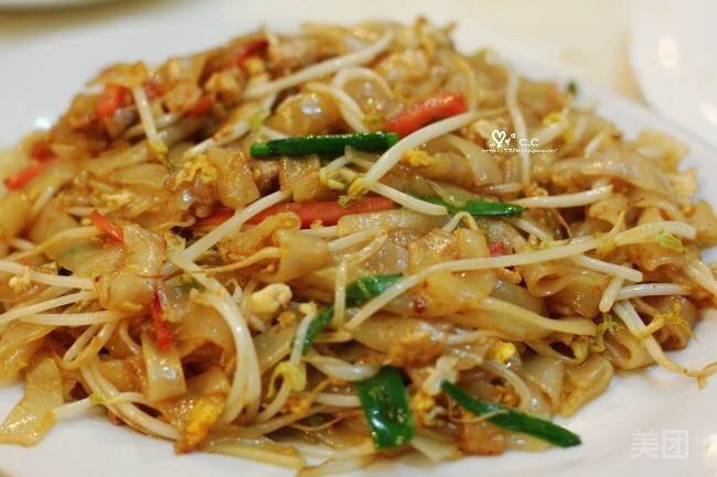 铁板炒河粉图片