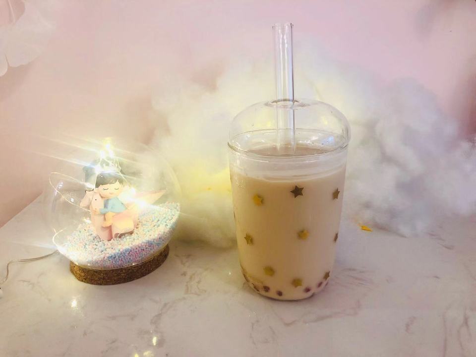 樱花珍珠奶茶图片