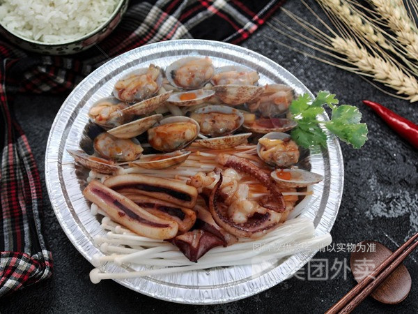 鱿鱼花甲粉丝图片