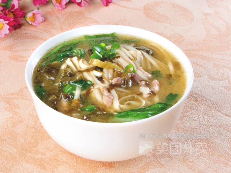 雪菜肉丝粉图片