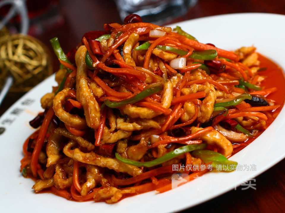 鱼香鸡丝盖饭图片