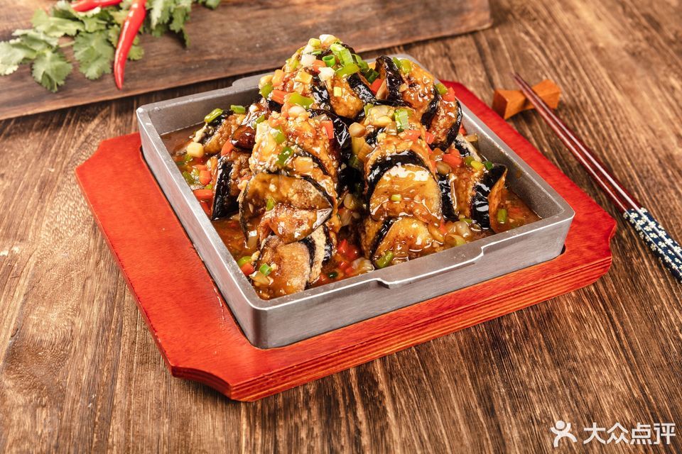 石板罐香茄子图片