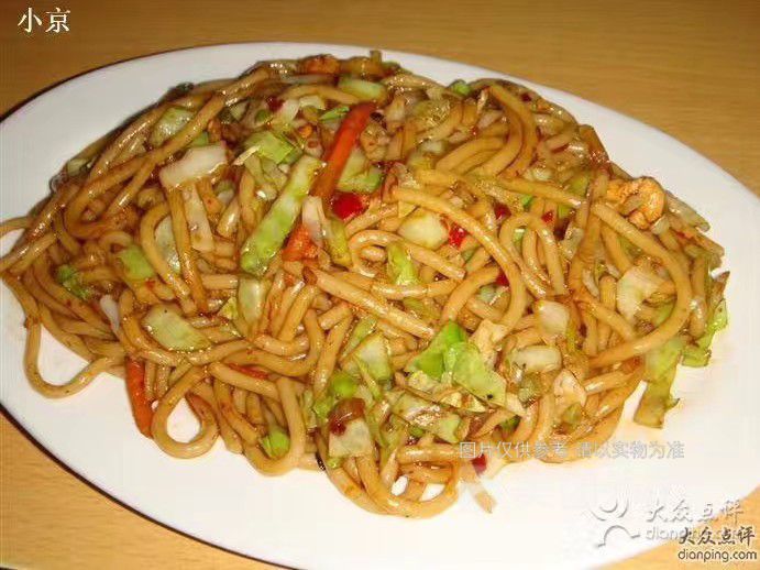 鸡蛋肉丝炒面图片
