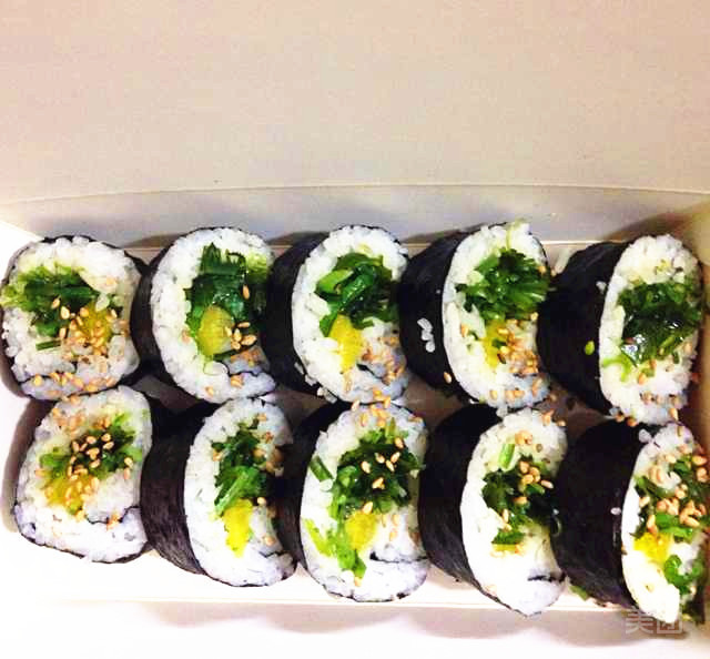 海草手卷寿司图片
