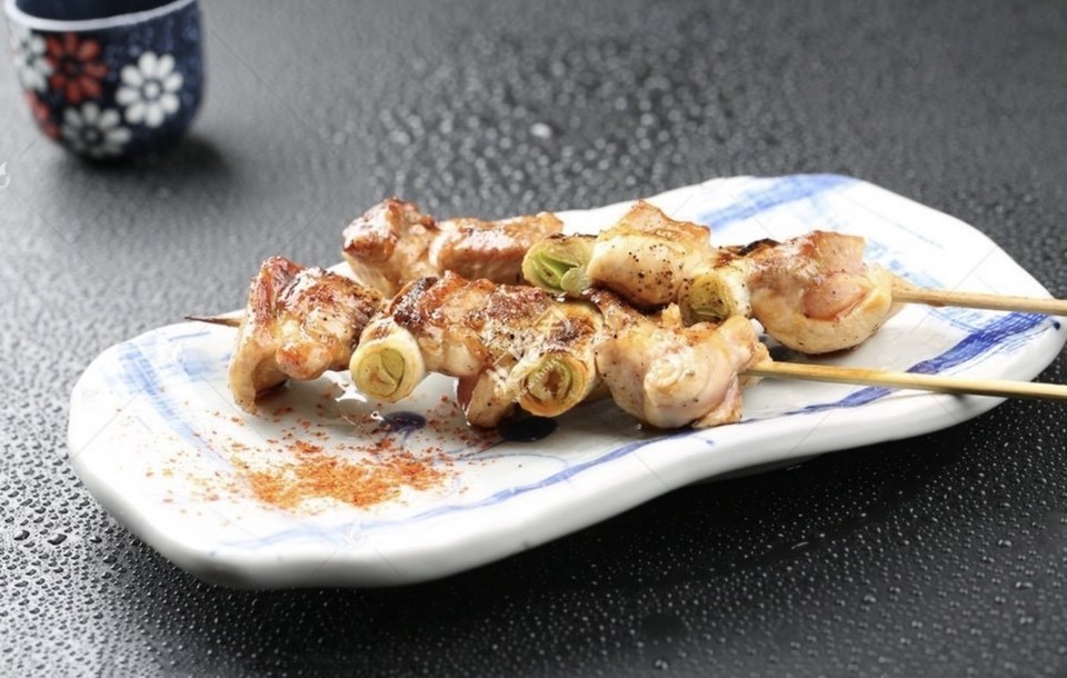 京葱鸡肉串图片