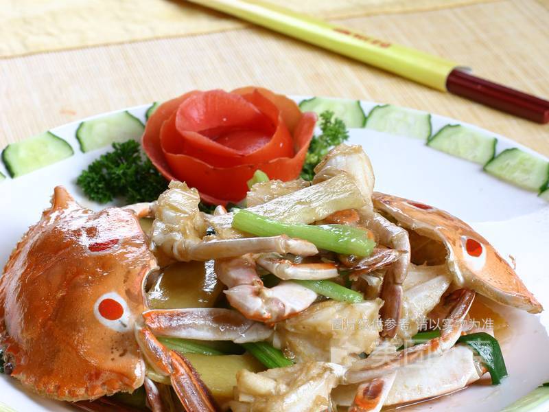 姜葱炒三点蟹图片