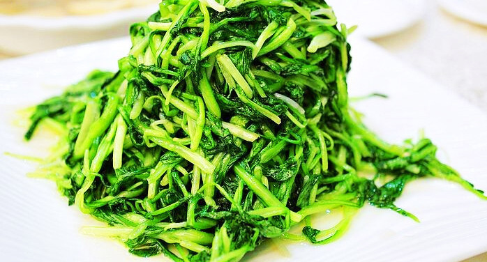 清炒鸡毛菜图片