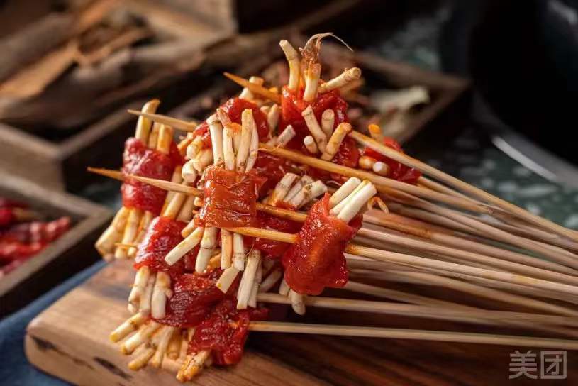 折耳根牛肉串串图片