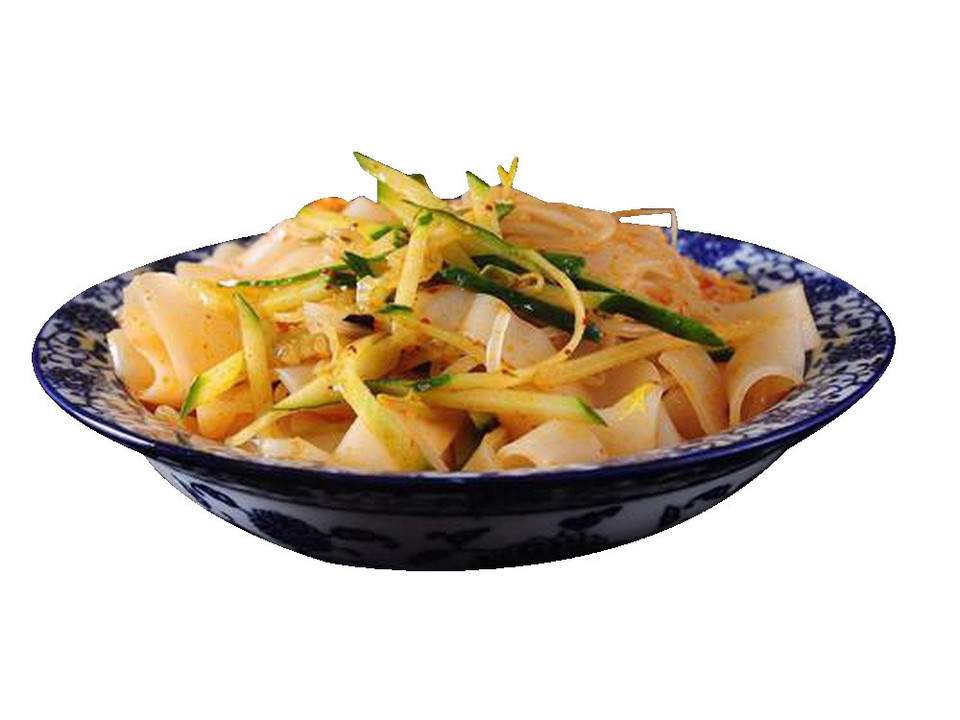 凉皮牛筋面两掺图片