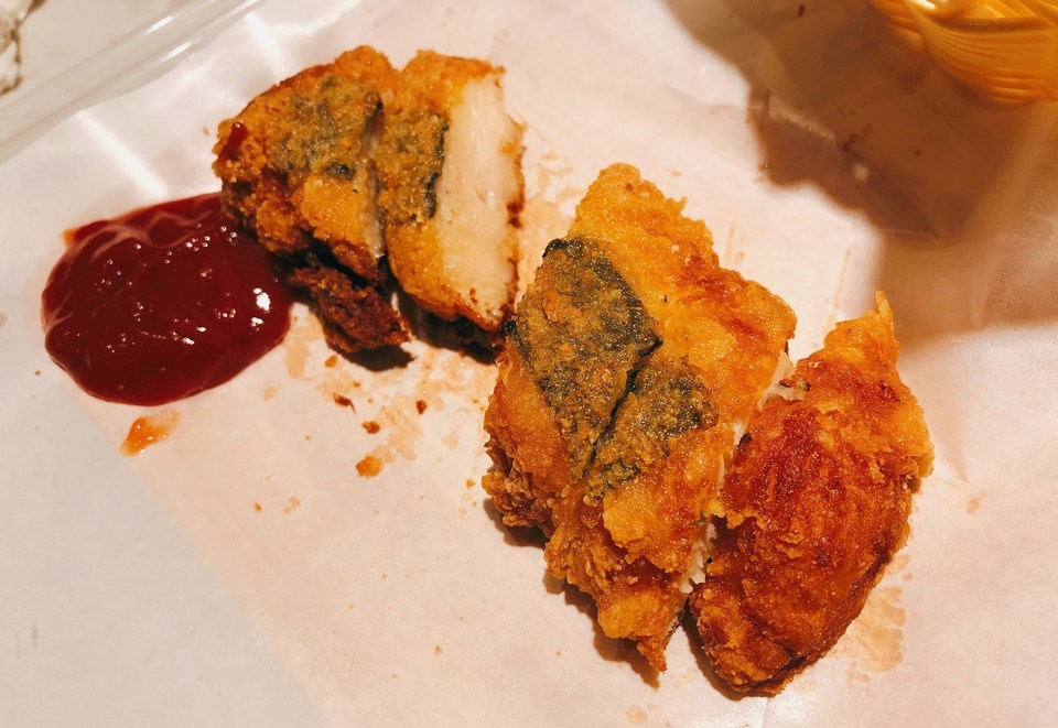 海苔鸡排两块图片