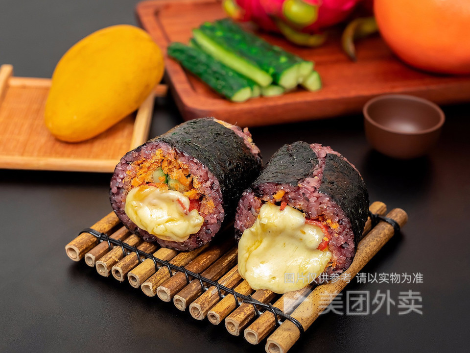 芝士培根饭团图片